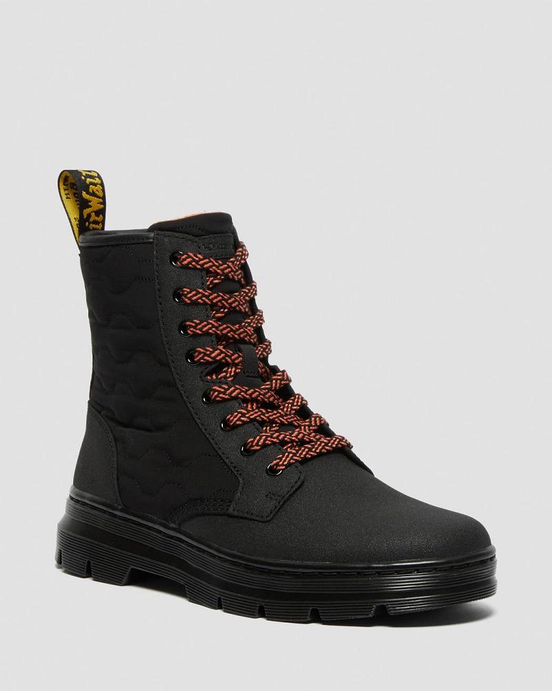 Black Men\'s Dr Martens Combs II Dual Leather Casual Boots | CA 461ZUT